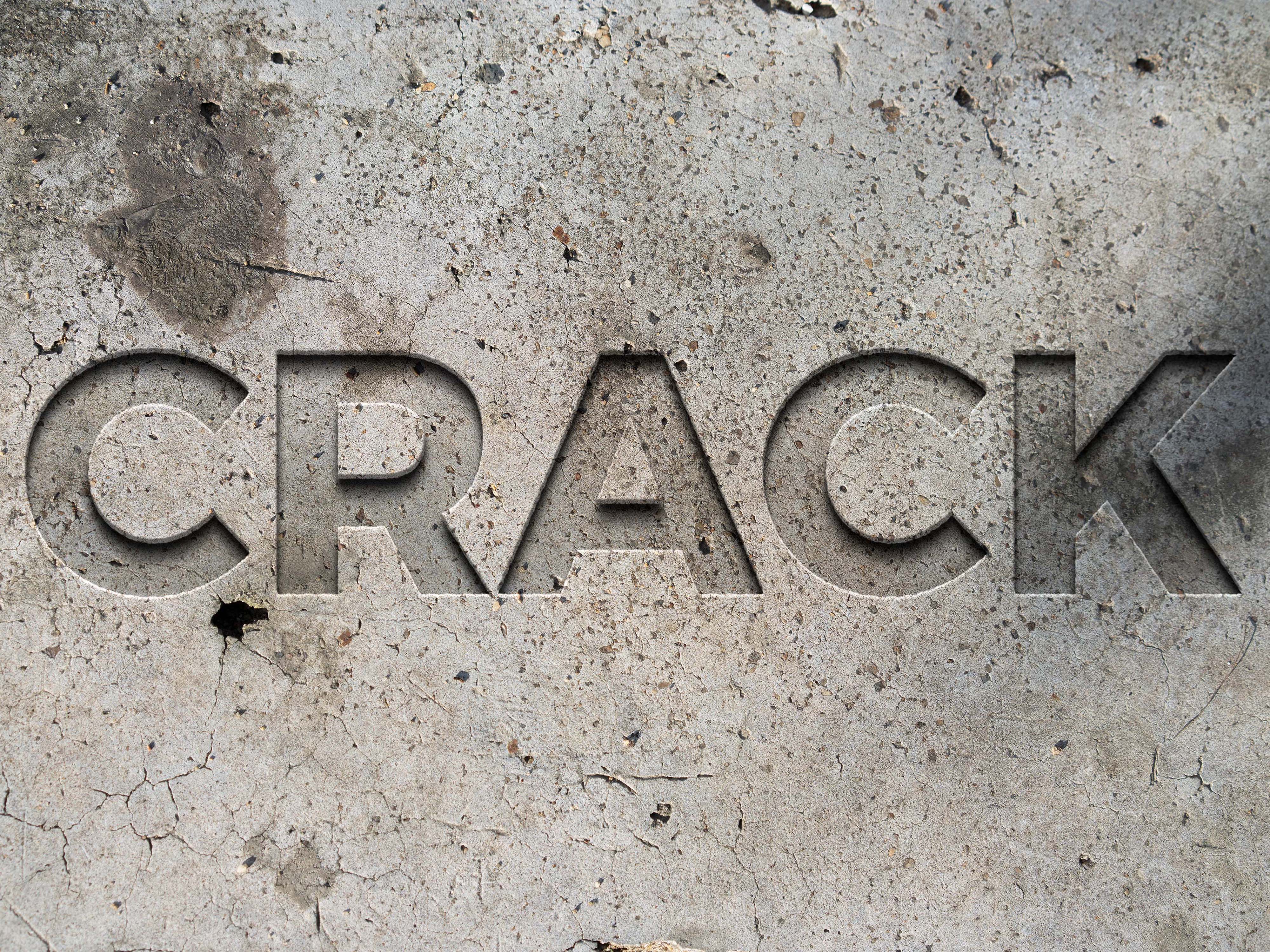 Free Concrete text style effect Mockup